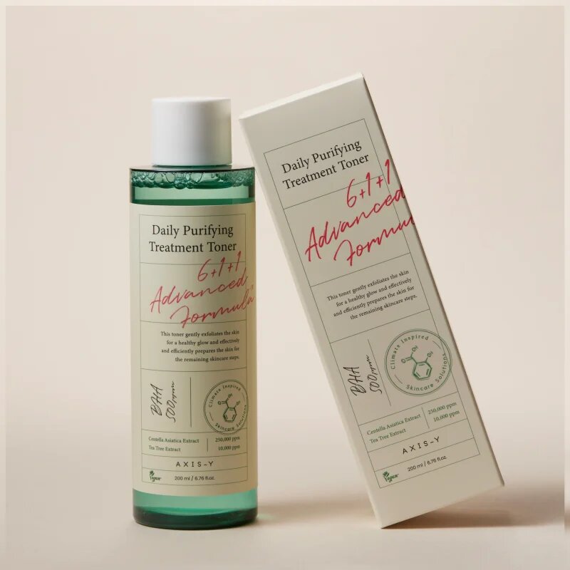 AXIS-Y 6+1+1 Advanced Formula Daily Purifying Treatment Toner дълбоко почистващ тоник с успокояващ ефект 200 мл.
