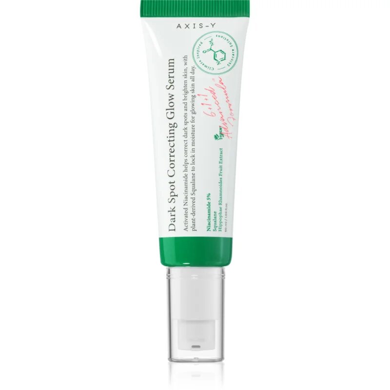 AXIS-Y 6+1+1 Advanced Formula Dark Spot Correcting Glow Serum регенериращ и озаряващ серум за кожа с хиперпигментация 50 мл.