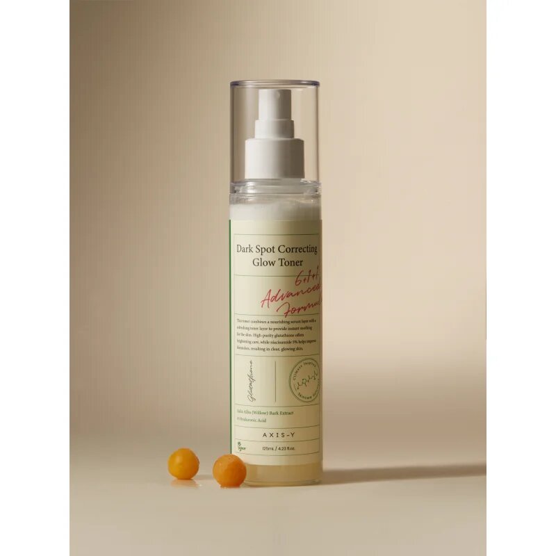 AXIS-Y 6+1+1 Advanced Formula Dark Spot Correcting Glow Toner озаряващ тоник за кожа с хиперпигментация 125 мл.