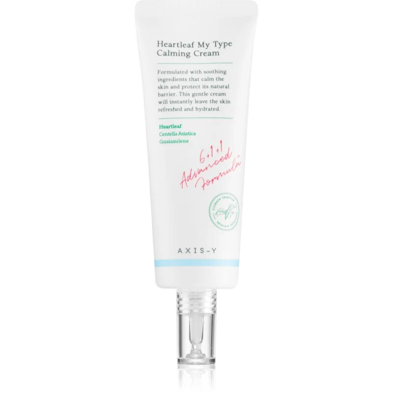AXIS-Y 6+1+1 Advanced Formula Heartleaf My Type Calming Cream лек гел-крем за успокояване и подсилване на чувствителната кожа 60 мл.