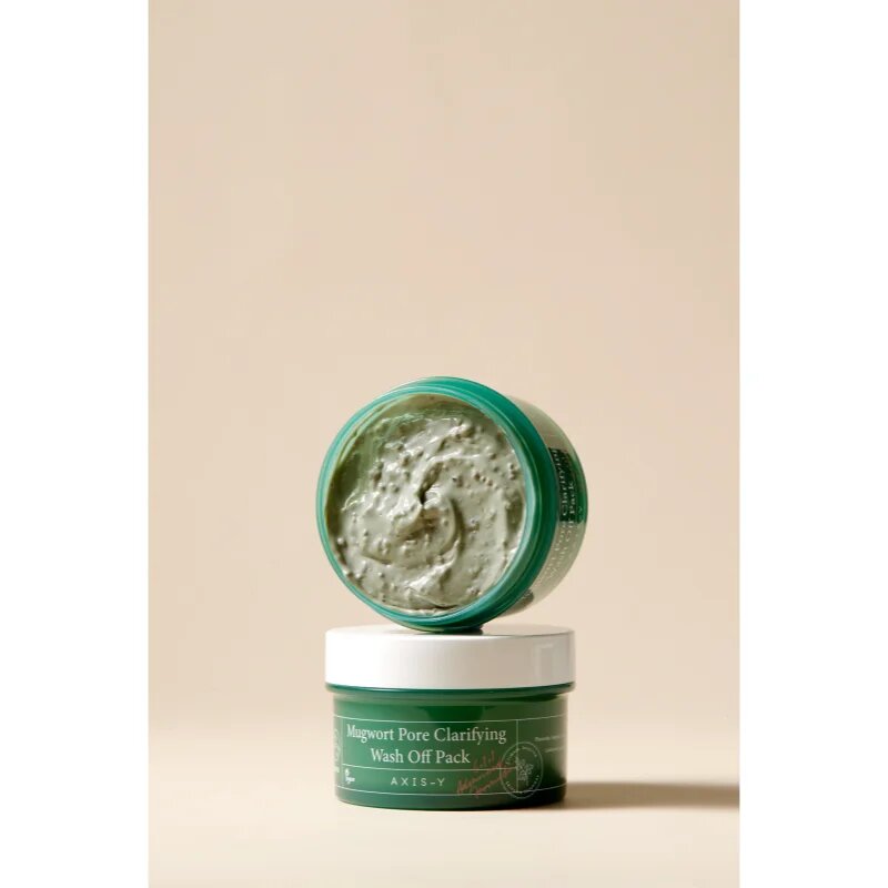 AXIS-Y 6+1+1 Advanced Formula Mugwort Pore Clarifying Wash Off Pack дълбоко почистваща маска с успокояващ ефект 100 мл.