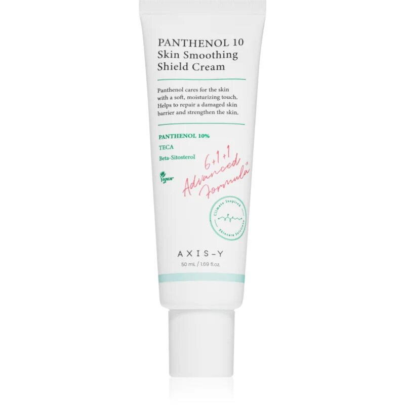 AXIS-Y 6+1+1 Advanced Formula Panthenol 10 Skin Smoothing Shield Cream лек хидратиращ крем възстановяващ кожната бариера 50 мл.