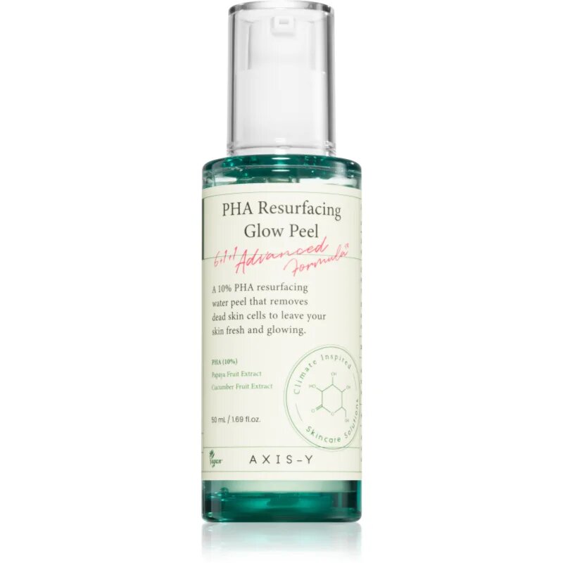 AXIS-Y 6+1+1 Advanced Formula PHA Resurfacing Glow Peel почистващ пилинг за лице за озаряване на лицето 50 мл.
