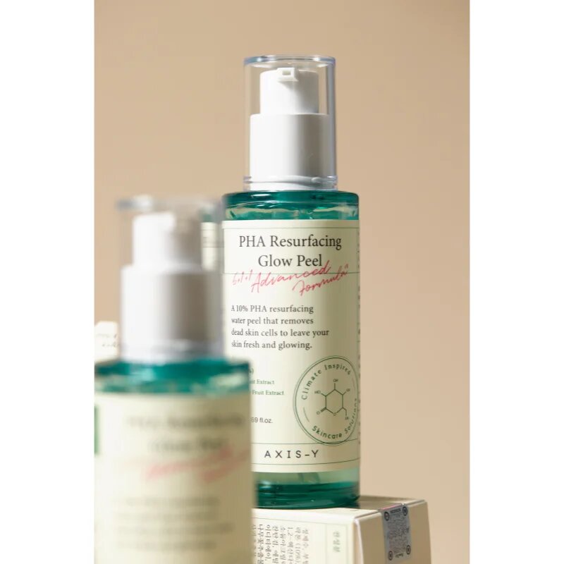 AXIS-Y 6+1+1 Advanced Formula PHA Resurfacing Glow Peel почистващ пилинг за лице за озаряване на лицето 50 мл.
