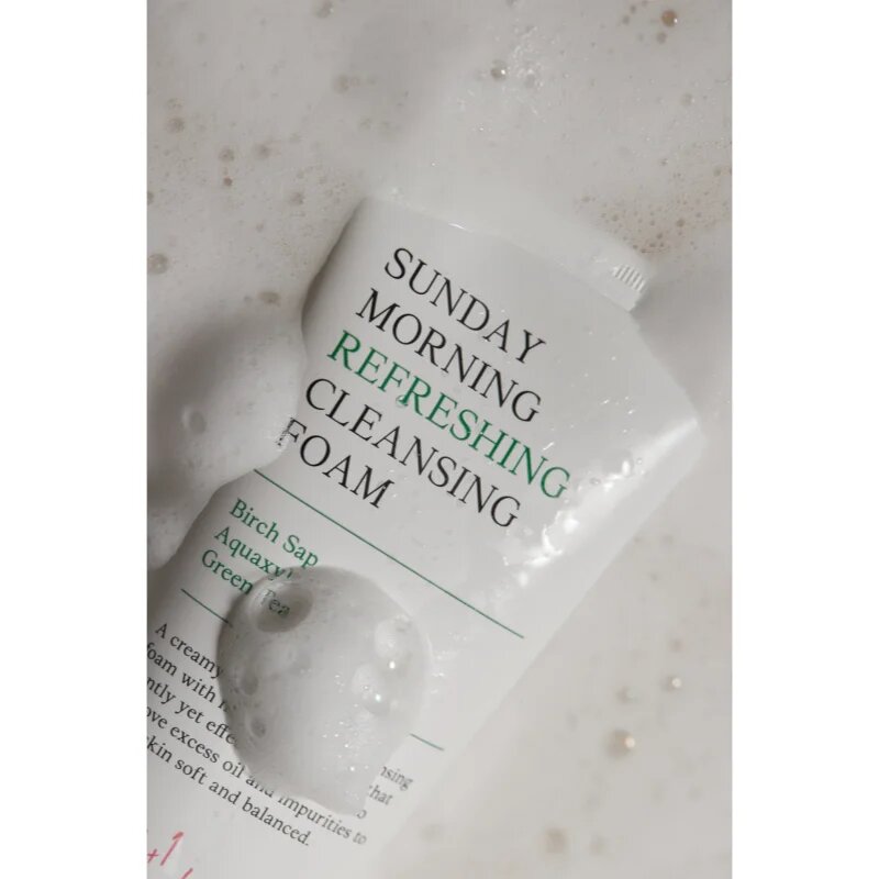 AXIS-Y 6+1+1 Advanced Formula Sunday Morning Refreshing Cleansing Foam дълбоко почистваща пяна-крем за чувствителна кожа на лицето 120 мл.