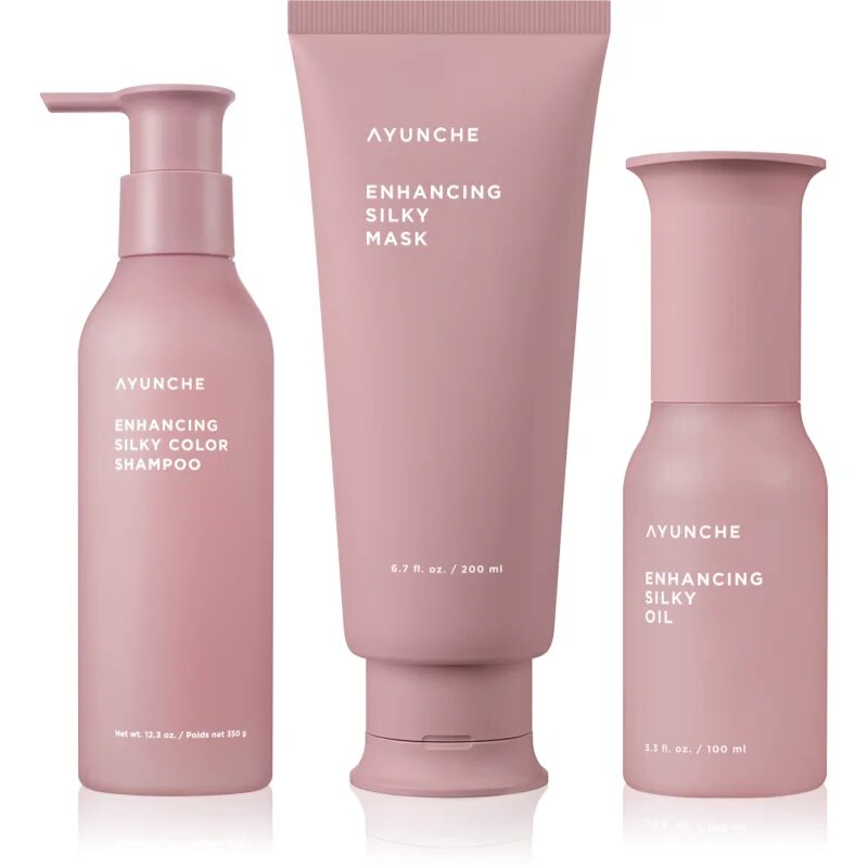 AYUNCHE Enhancing Silky комплект за увредена коса