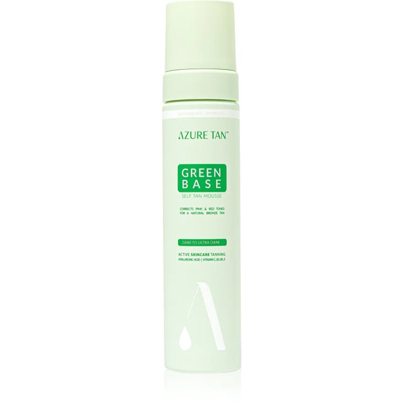 Azure Tan Green Base автобронзант-мус цвят Dark To Ultra Dark 200 мл.