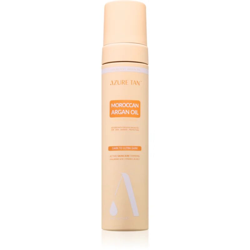 Azure Tan Maroccan Argan Oil автобронзант-мус за тяло цвят Dark To Ultra Dark 200 мл.