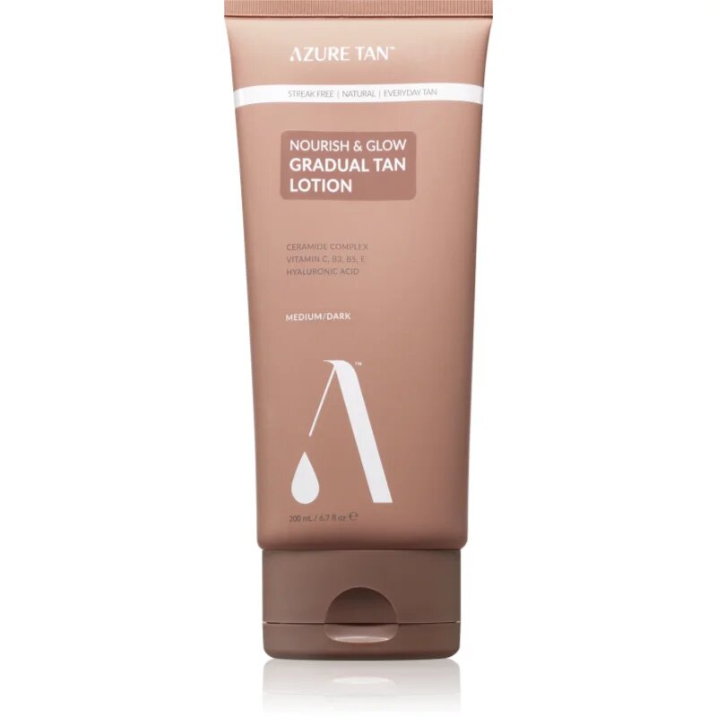 Azure Tan Nourish & Glow автобронзант за тяло цвят Medium/Dark 200 мл.