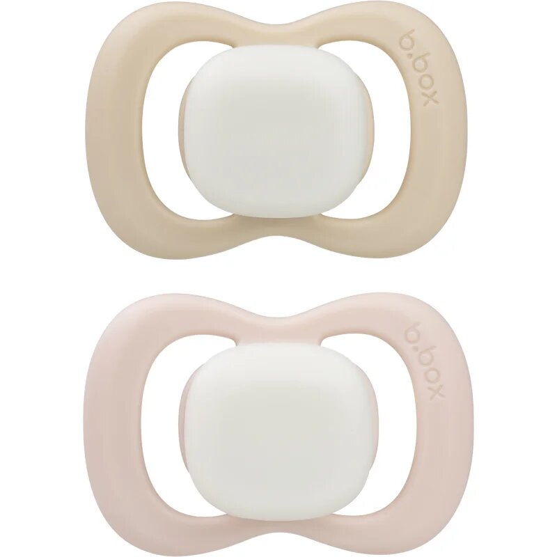 B.Box Glow 0-6m биберон Blush/Latte 2 бр.
