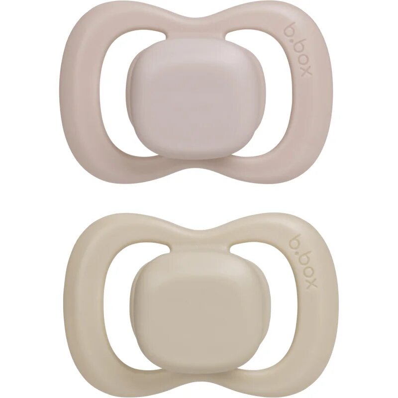 B.Box Silicone 0-6m биберон Blush/Latte 2 бр.