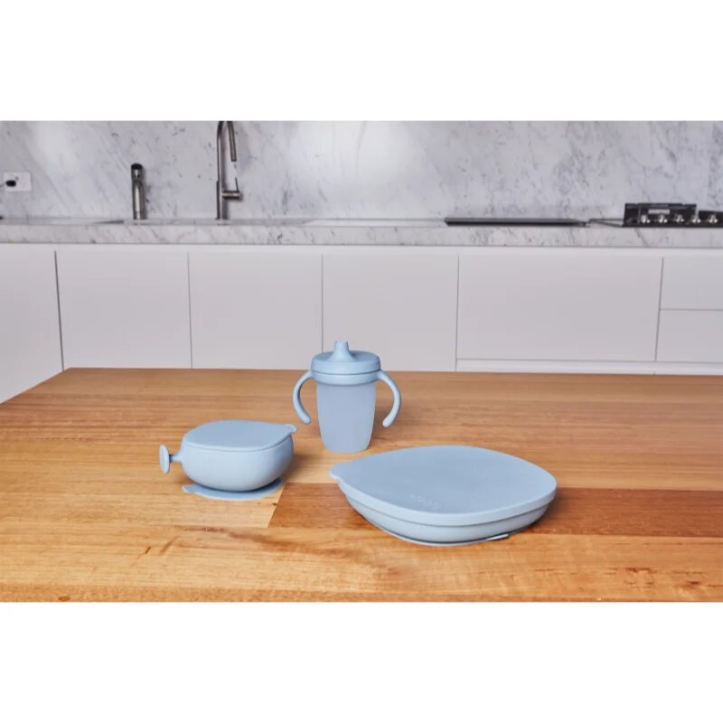 B.Box Silicone Bowl силиконова купичка с капачка Blue 300 мл.