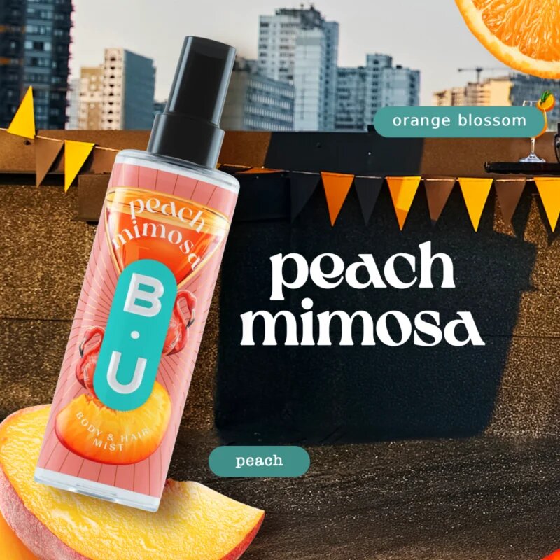 B.U. Peach Mimosa спрей за тяло за жени 100 мл.