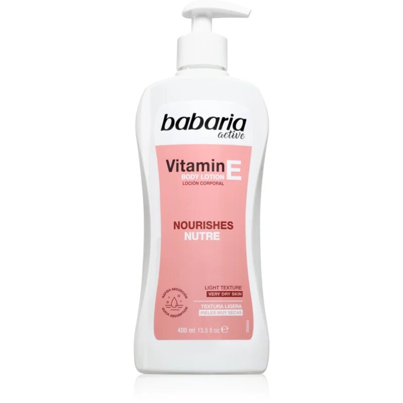 Babaria Vitamin E подхранващ лосион за тяло 400 мл.