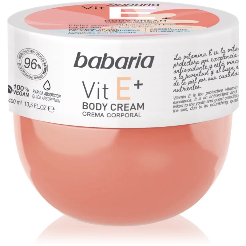 Babaria Vitamin E тоалетно мляко за тяло с витамин Е 400 мл.