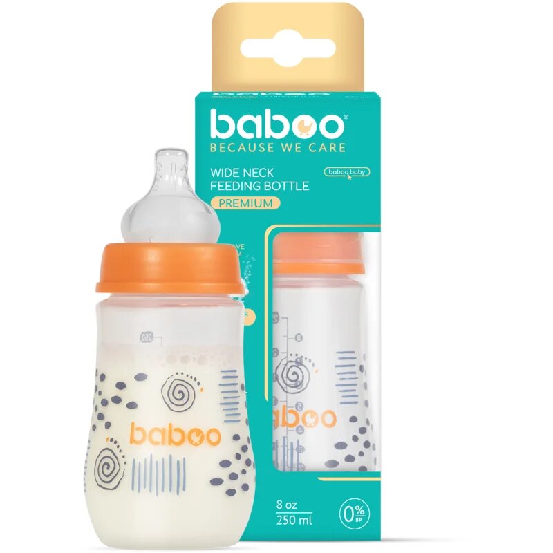 Baboo Anti-colic Feeding Bottle шише против колики Blue Haze 3 m+ 1 бр.