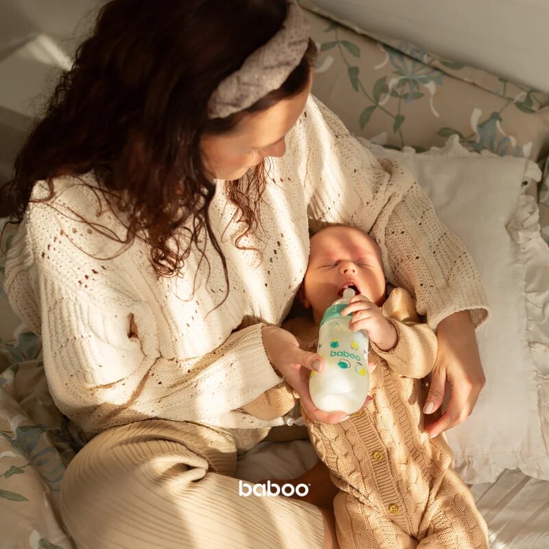 Baboo Anti-colic Feeding Bottle шише против колики Lagoon Fiesta 3 m+ 1 бр.