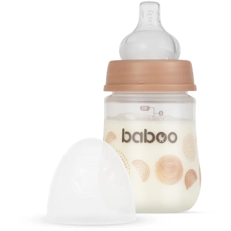 Baboo Anti-colic Feeding Bottle шише против колики за деца от раждането им Au Naturale 0 m+ 1 бр.