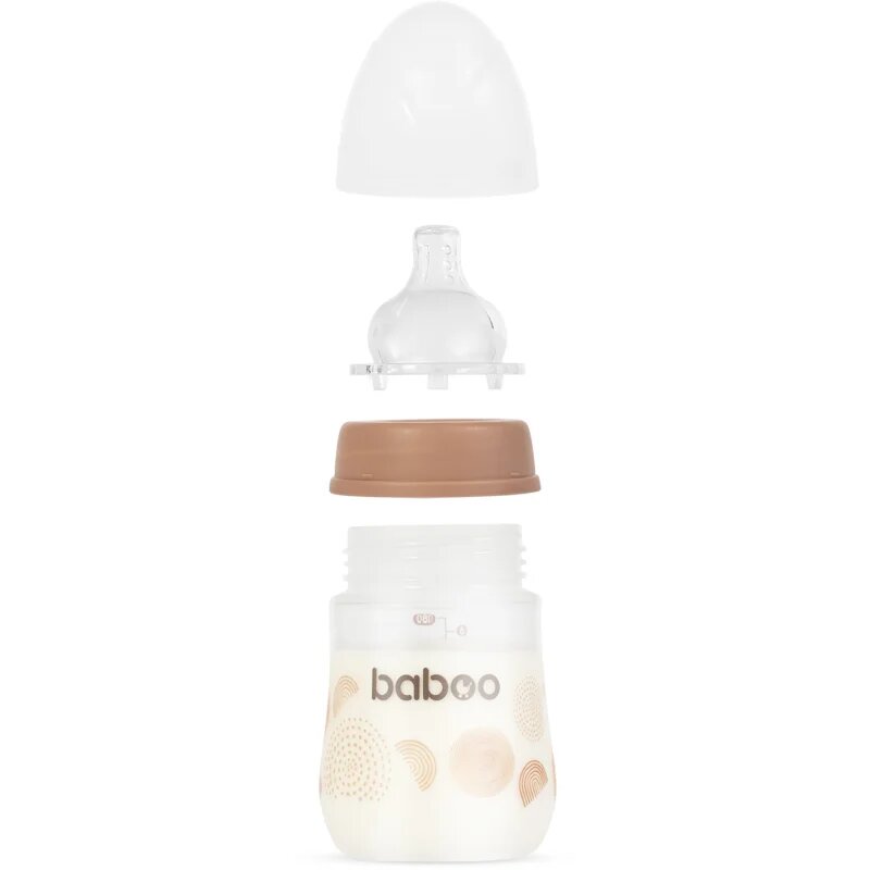 Baboo Anti-colic Feeding Bottle шише против колики за деца от раждането им Au Naturale 0 m+ 1 бр.
