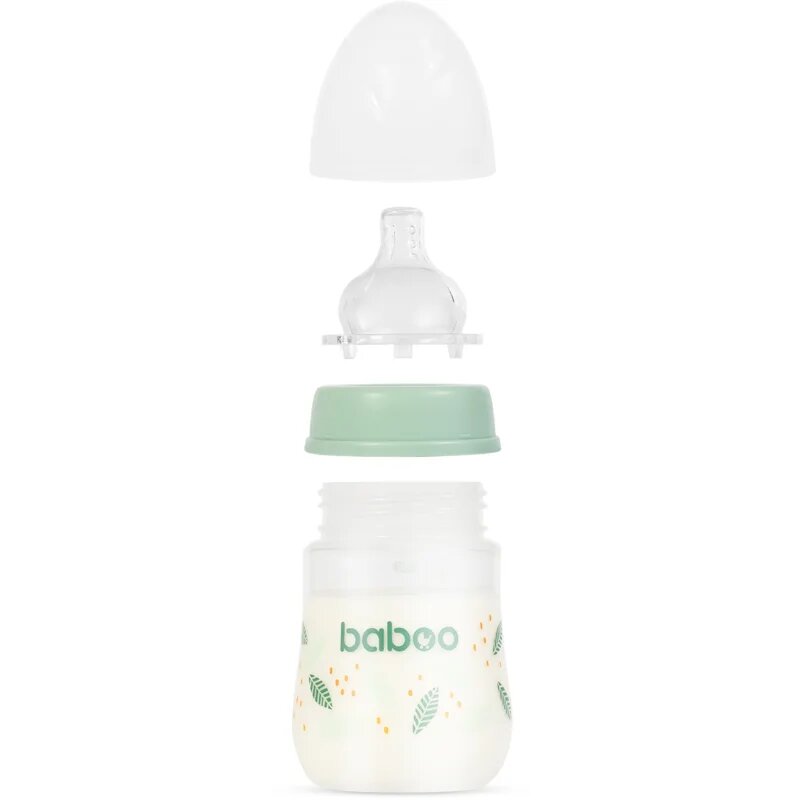 Baboo Anti-colic Feeding Bottle шише против колики за деца от раждането им Peachy Keen 0 m+ 1 бр.