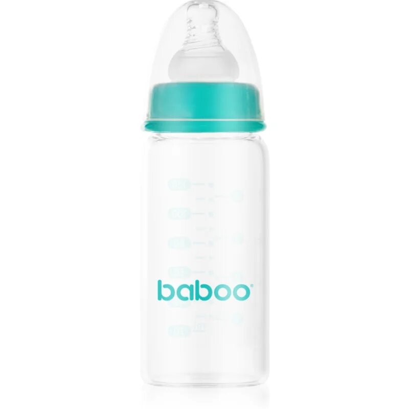 Baboo Anti-Colic Glass Bottle стъклено шише против колики 0m+ 120 мл.