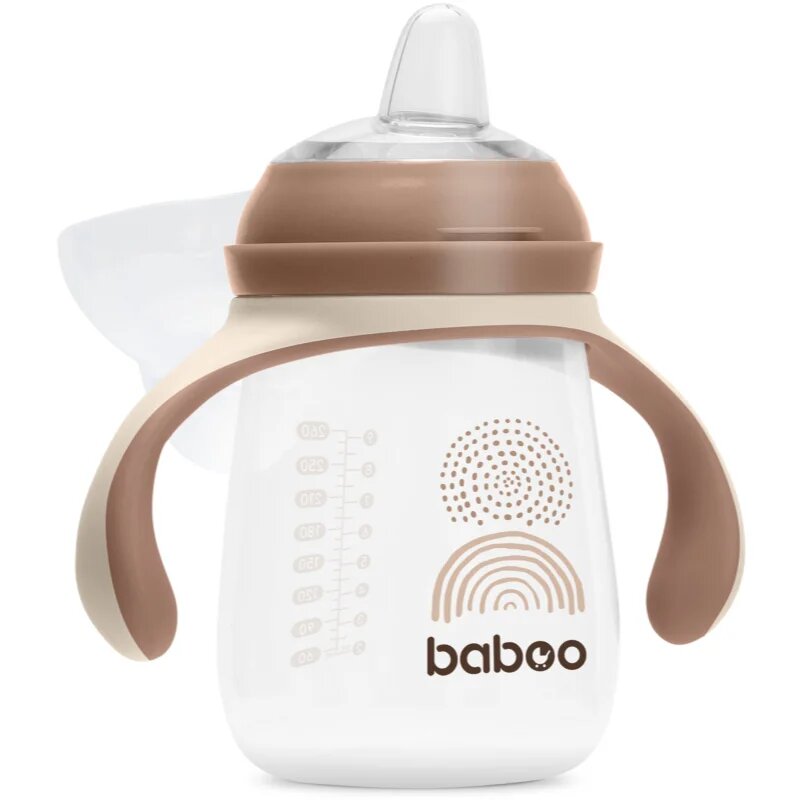 Baboo Cup with Silicone Spout чаша с дръжки Au Naturale 6m+ 1 бр.