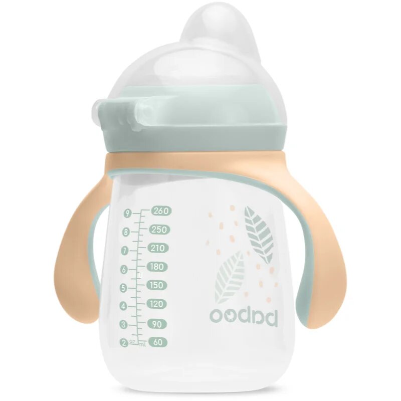 Baboo Cup with Silicone Spout чаша с дръжки Peachy Keen 6m+ 1 бр.