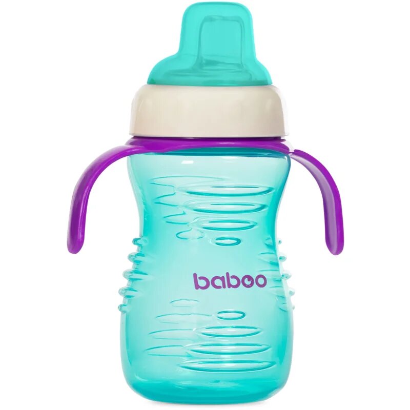 Baboo Cup with Silicone Spout чаша със силиконова приставка за пиене Mint 6m+ 260 мл.