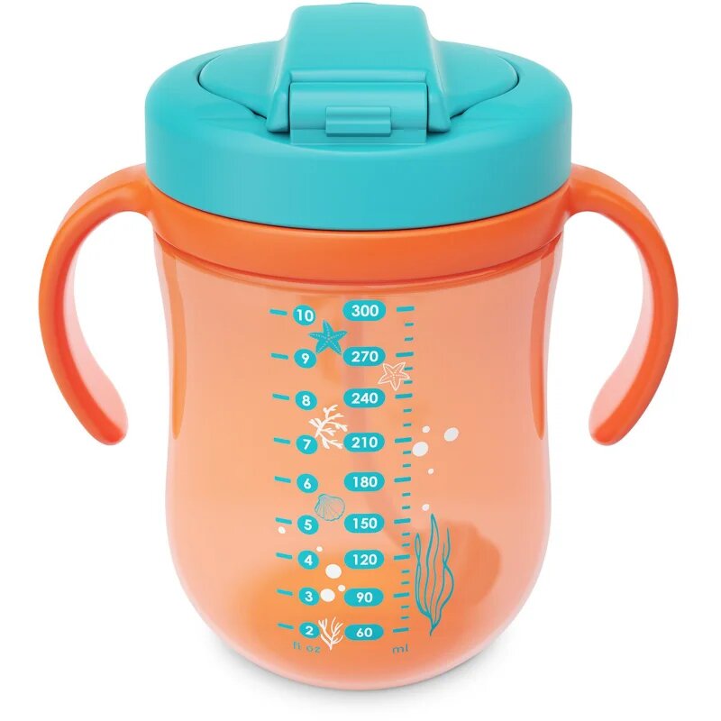 Baboo Cup with Silicone Straw and Gravity Ball чаша със сламка Sea Life 9m+ 1 бр.