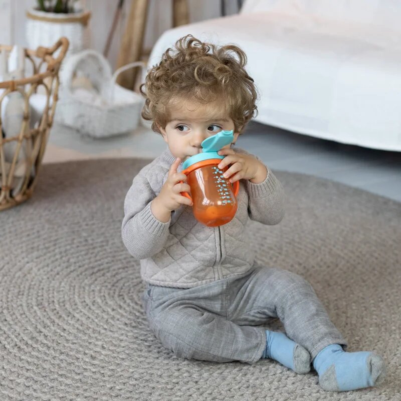 Baboo Cup with Silicone Straw and Gravity Ball чаша със сламка Sea Life 9m+ 1 бр.