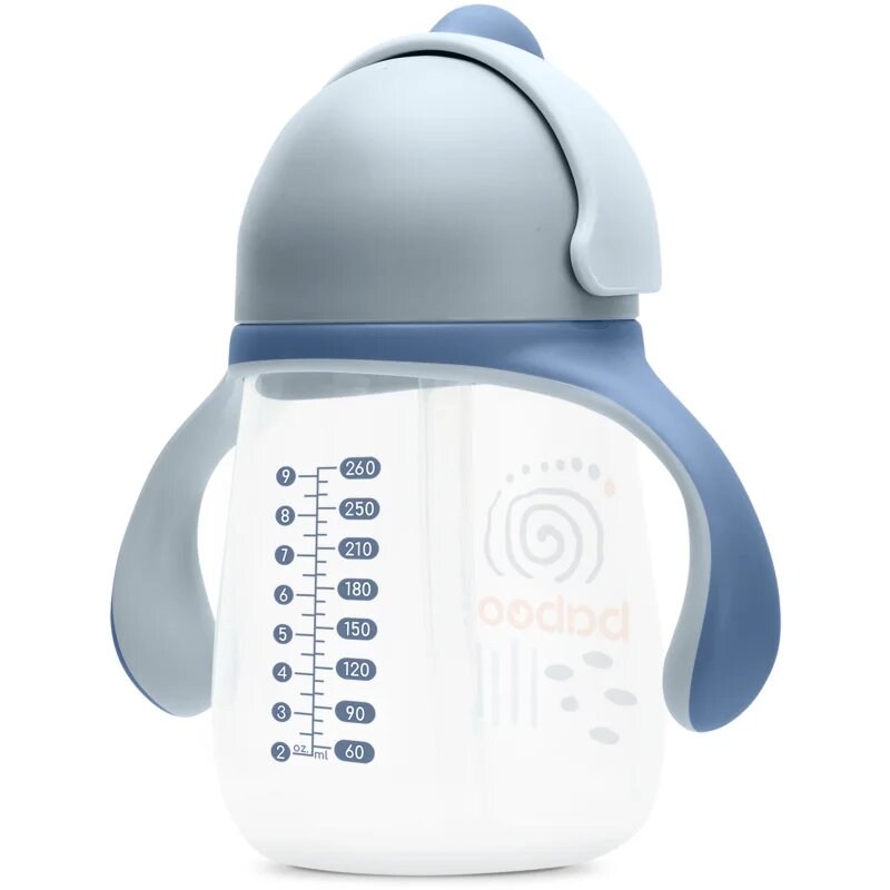 Baboo Cup with Silicone Straw чаша със сламка Blue Haze 9m+ 1 бр.