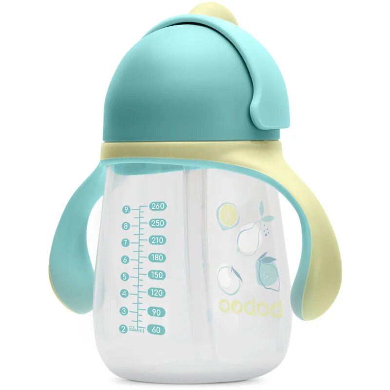 Baboo Cup with Silicone Straw чаша със сламка Lagoon Fiesta 9m+ 1 бр.