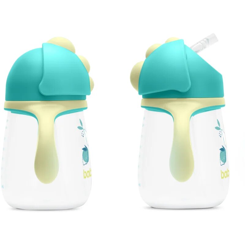 Baboo Cup with Silicone Straw чаша със сламка Lagoon Fiesta 9m+ 1 бр.