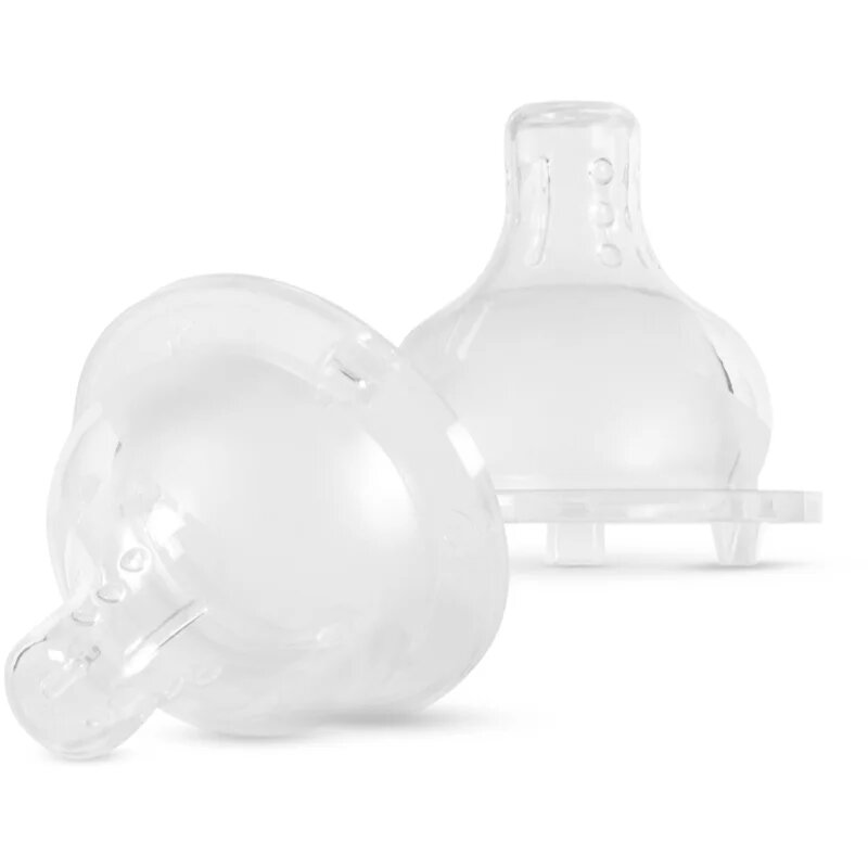 Baboo Liquid Silicone Teat Fast Flow биберон за шише 6m+ 2 бр.
