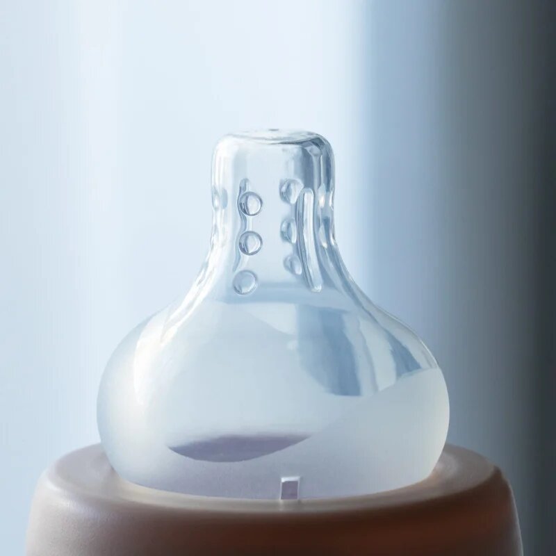 Baboo Liquid Silicone Teat Fast Flow биберон за шише 6m+ 2 бр.