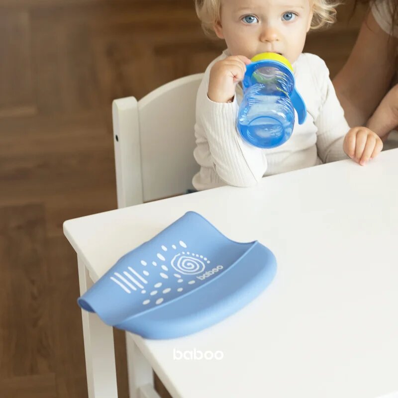 Baboo Silicone Bib лигавник Blue Haze 4m+ 1 бр.