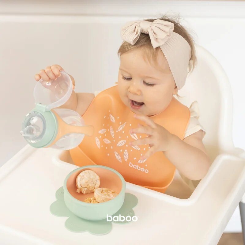 Baboo Silicone Bowl силиконова купичка с вендуза Peachy Keen 6m+ 1 бр.