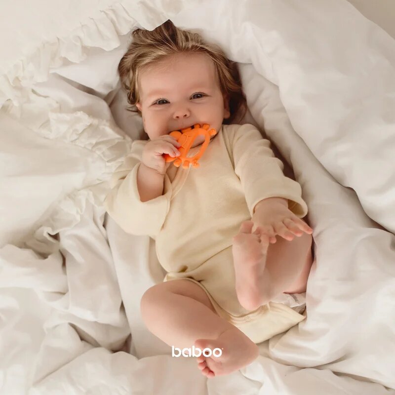 Baboo Silicone Teether гризалка Crab 4m+ 1 бр.