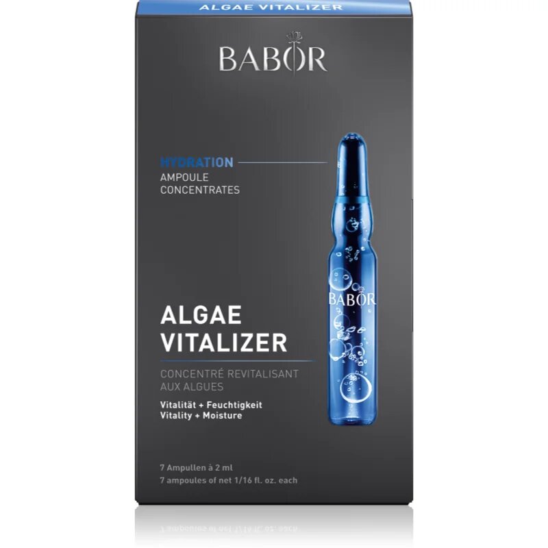 Babor Ampoule Concentrates Algae Vitalizer ревитализиращ серум за лице с хидратиращ ефект 7x2 мл.