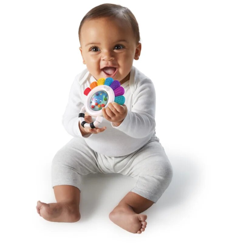 Baby Einstein Outstanding Opus Rattle & Teether Sensory Toy гризалка с дрънкалка 1 бр.