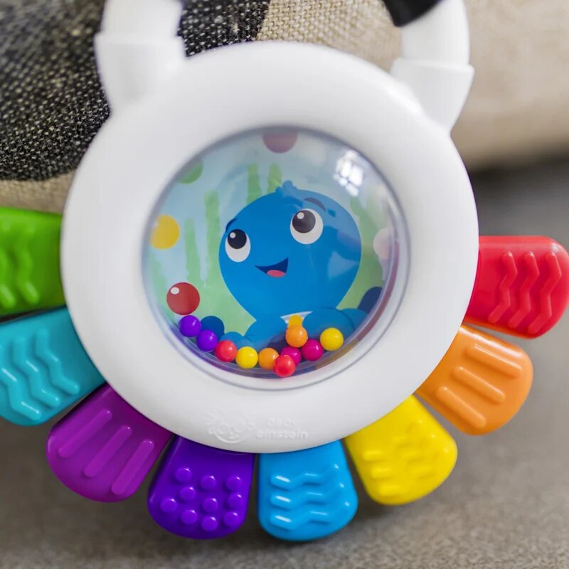 Baby Einstein Outstanding Opus Rattle & Teether Sensory Toy гризалка с дрънкалка 1 бр.