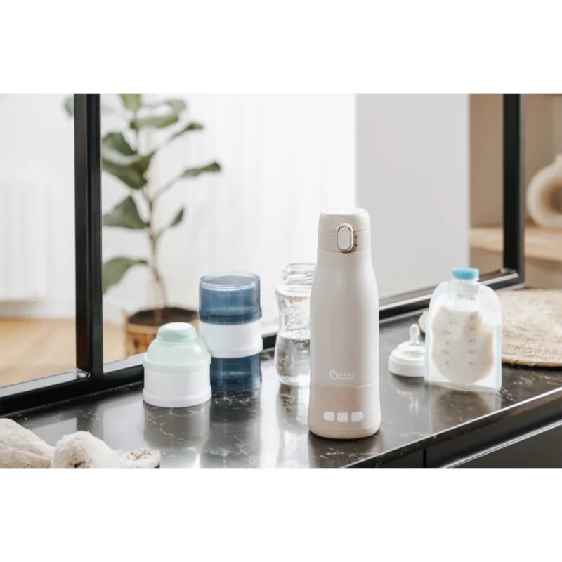 Babymoov Moov & Feed нагряваща се бутилка Mineral Beige 1 бр.