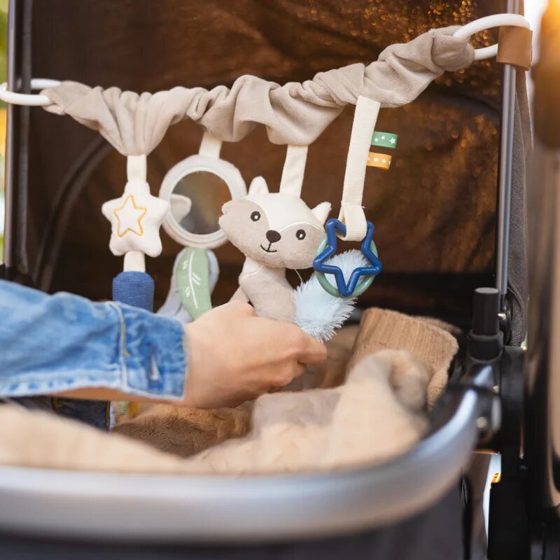 BabyOno Raccoon контрастна играчка за окачане 0m+ 1 бр.