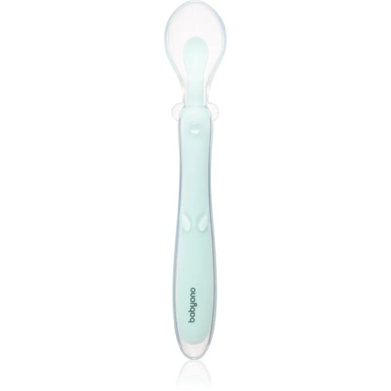 BabyOno Silicone Spoon 6m+ лъжичка за деца Mint 1 бр.