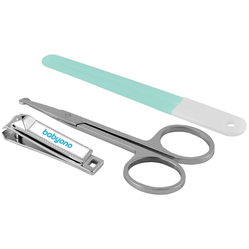 BabyOno Take Care Nail Care комплект за маникюр за деца Mint 1 бр.