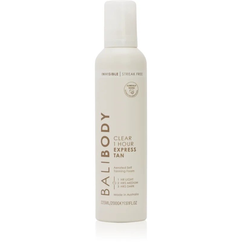 Bali Body Clear Express Tan прозрачна автобронзираща пяна 225 мл.