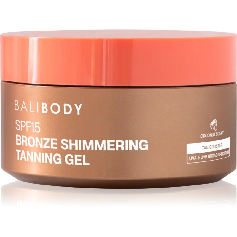 Bali Body Shimmering Tanning Gel гел за слънчеви бани SPF 15 150 гр.