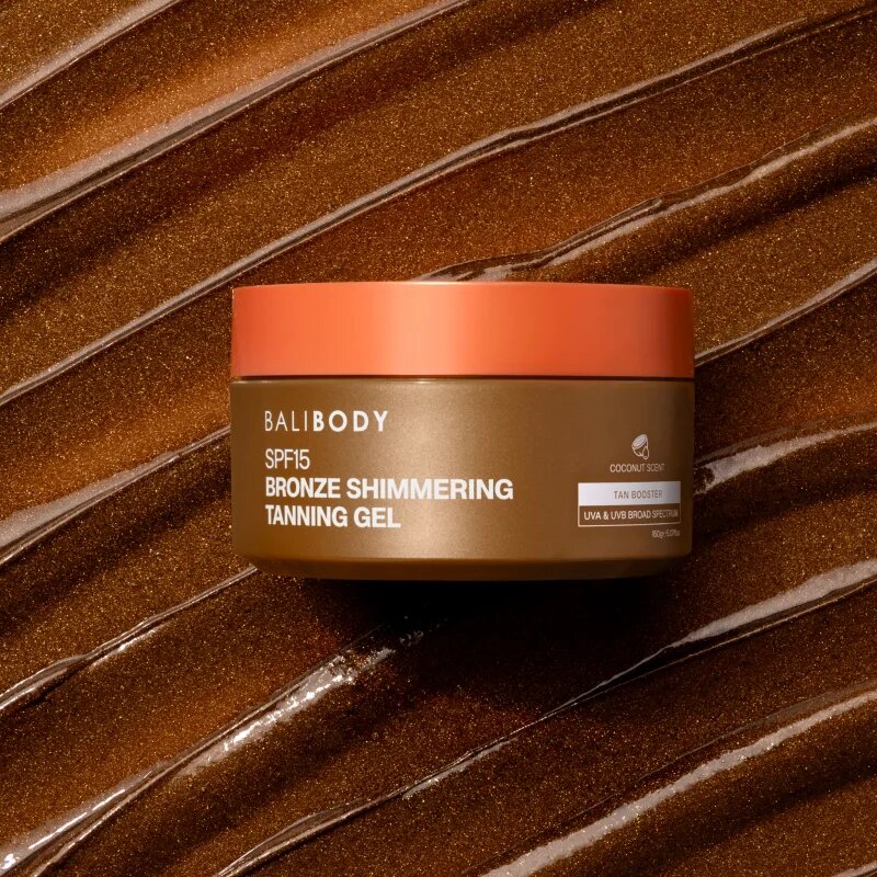 Bali Body Shimmering Tanning Gel гел за слънчеви бани SPF 15 150 гр.