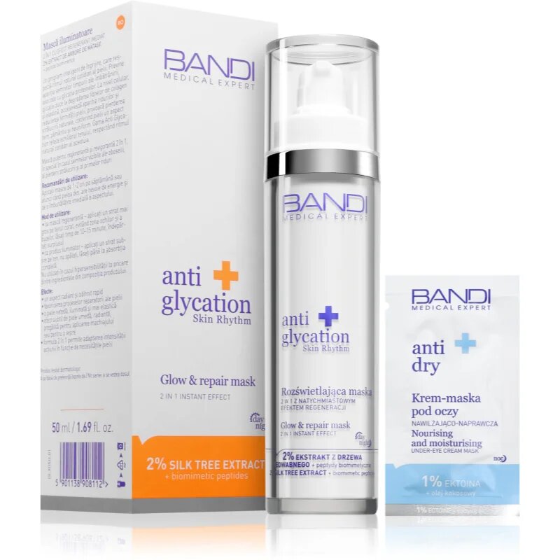 BANDI Anti Glycation регенерираща маска 2 в 1 50 мл.