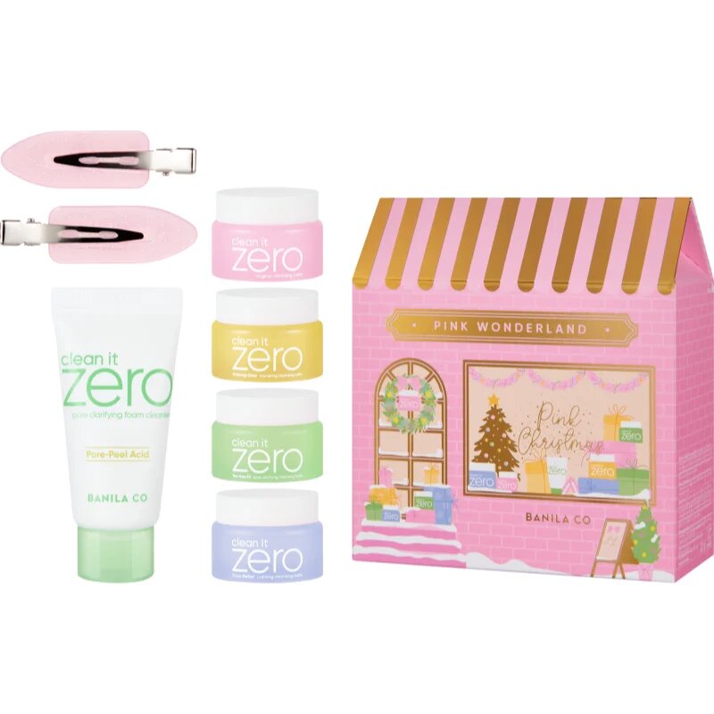 Banila Co. clean it zero Pink Wonderland Special Set коледен подаръчен комплект за перфектно почистена кожа